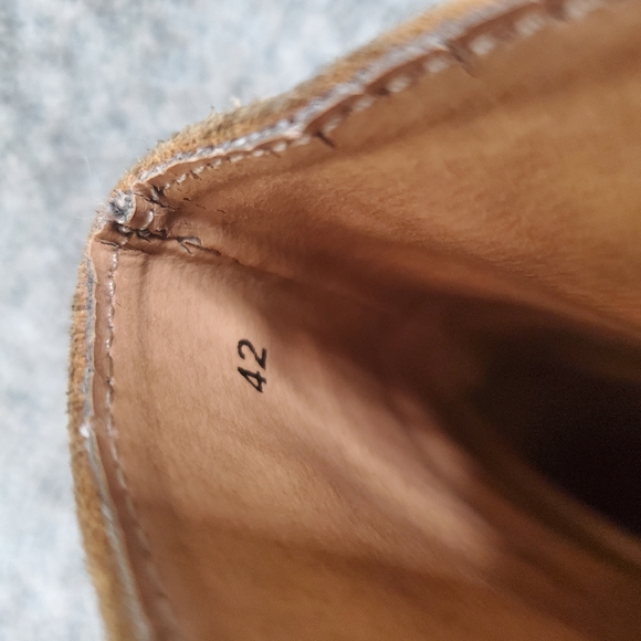 Topman Tan Suede Mens Zip up Ankle Boots Size 9/EU 42 - Picture 7 of 8